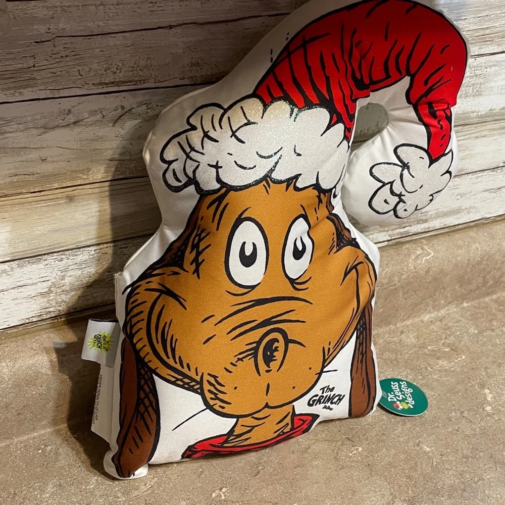 The Grinch Max Dog Pillow NWT